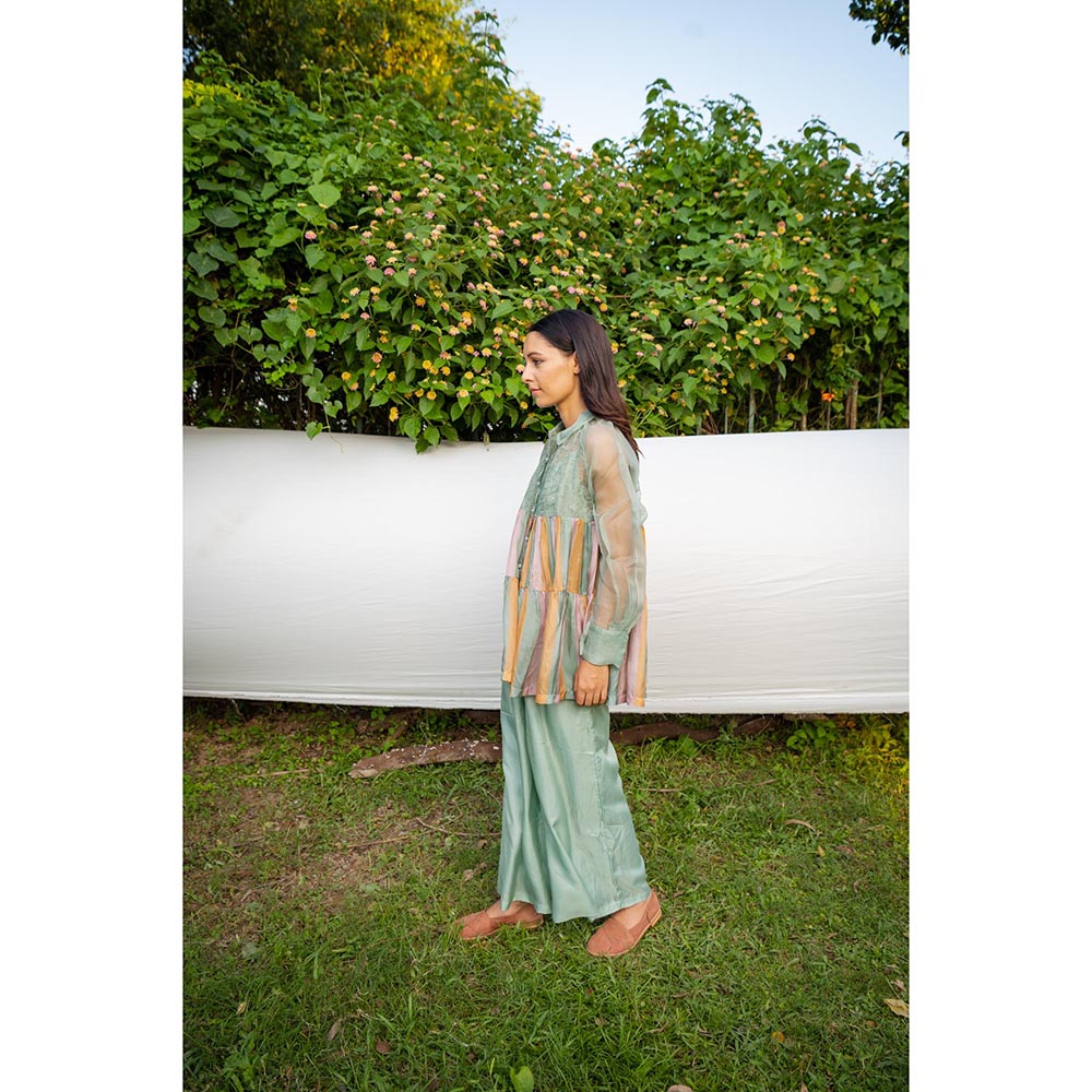 AYAKA Claire Green Tiered Top (Set of 2)