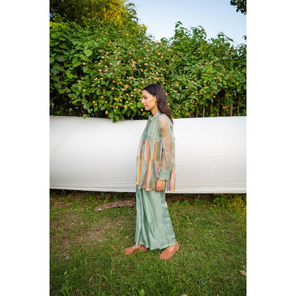 AYAKA Claire Green Tiered Top (Set of 2)