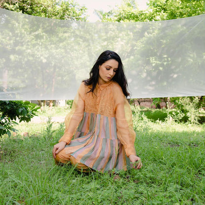 AYAKA Claire Mustard Tiered Top (Set of 2)