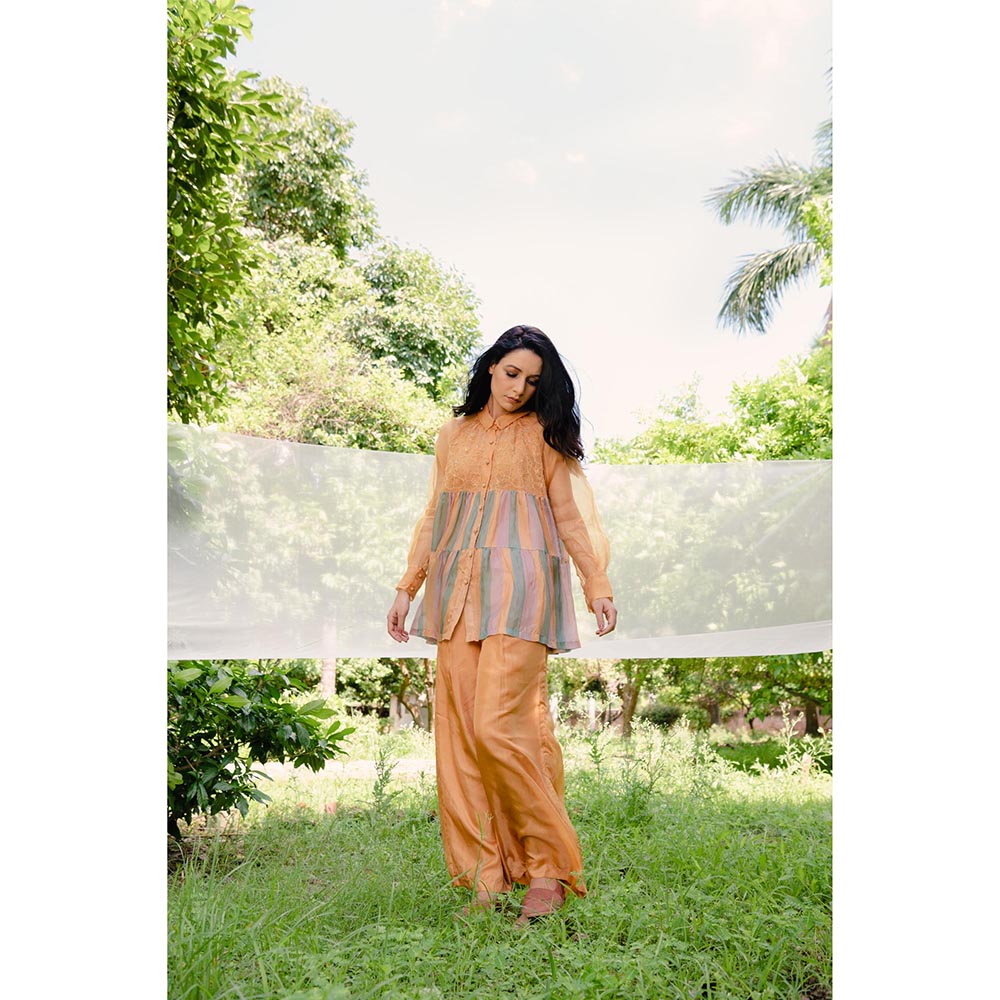 AYAKA Claire Mustard Tiered Top (Set of 2)