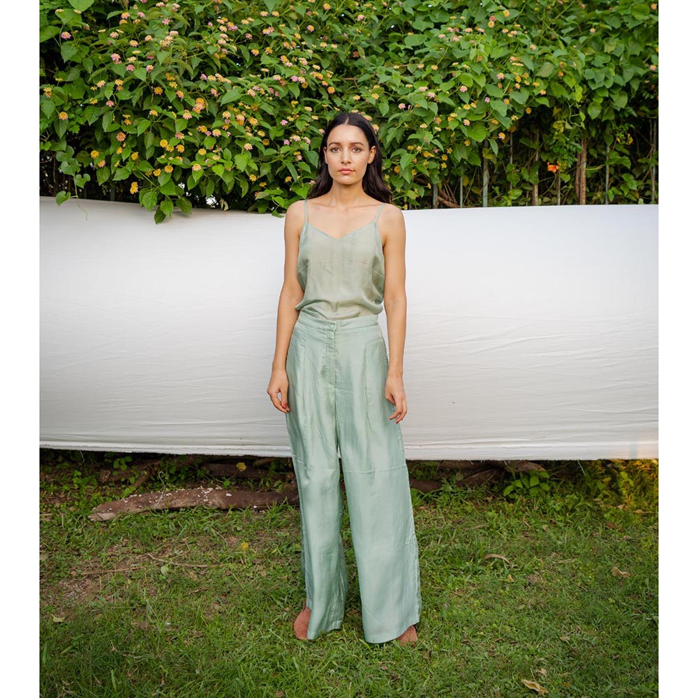 AYAKA Jo Green Wide Palazzo