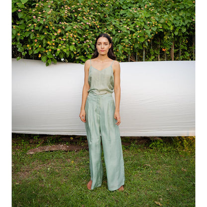 AYAKA Jo Green Wide Palazzo