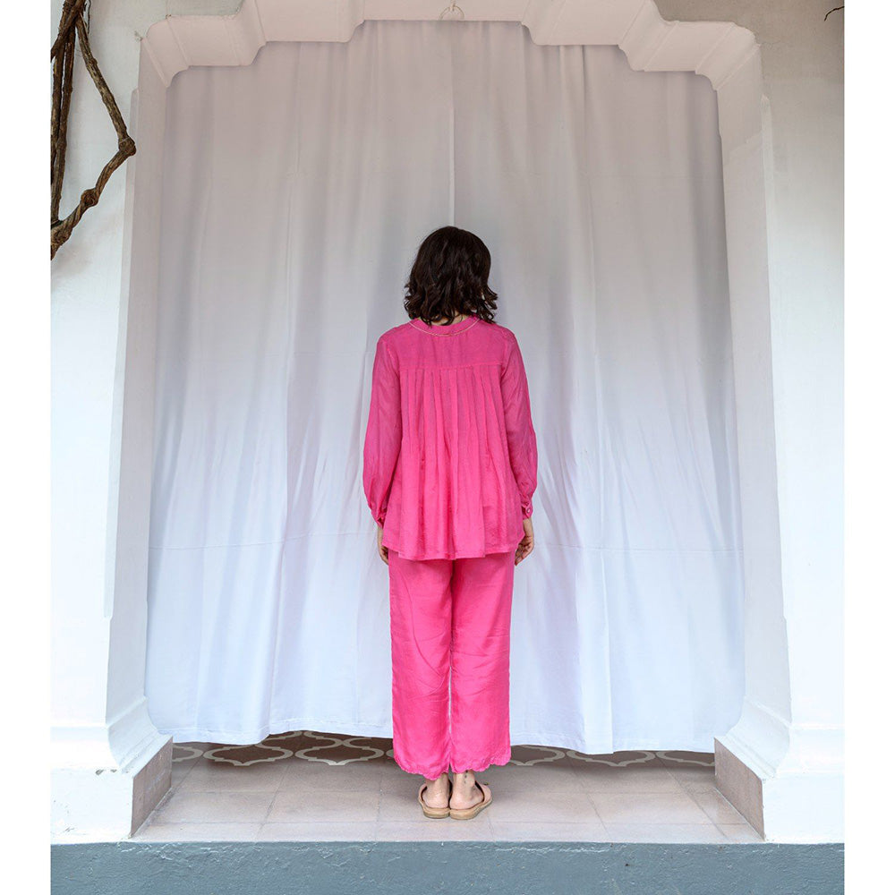 AYAKA Carly Pink Pull On Trousers