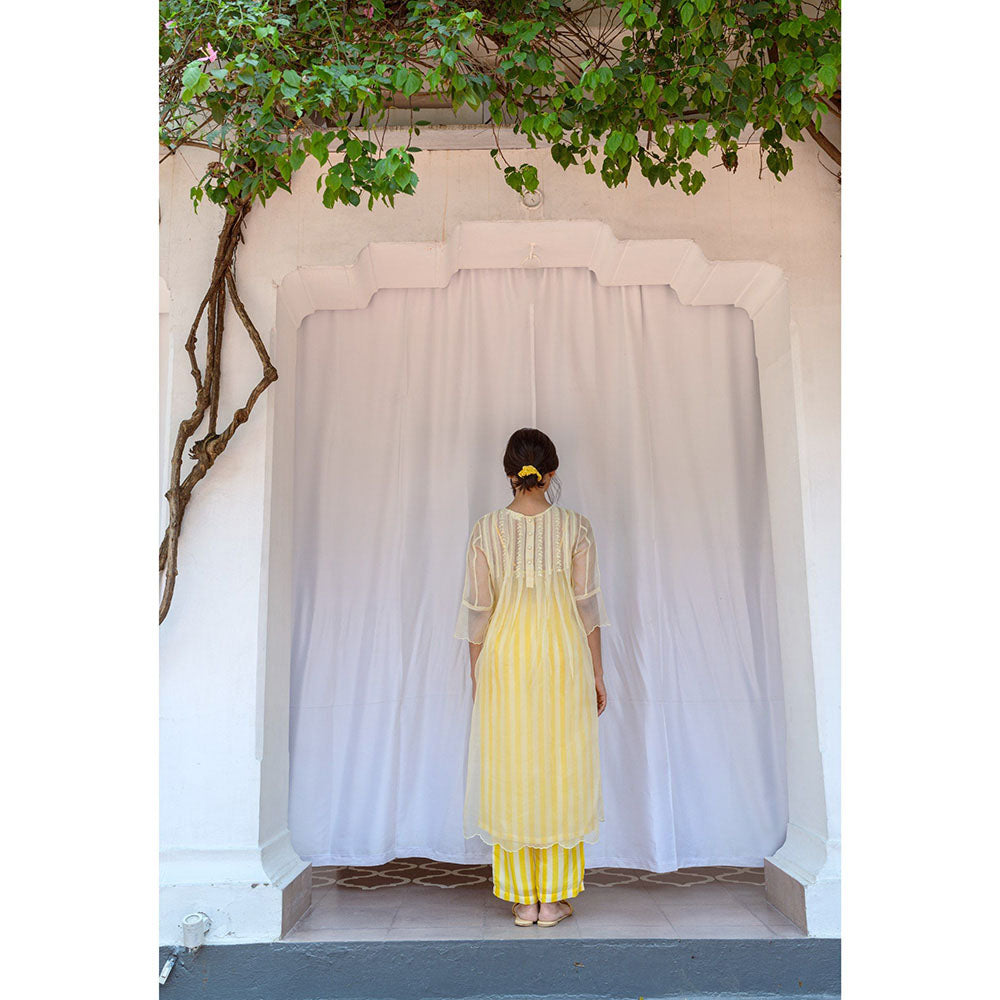 AYAKA Carly Yellow Striper Trousers