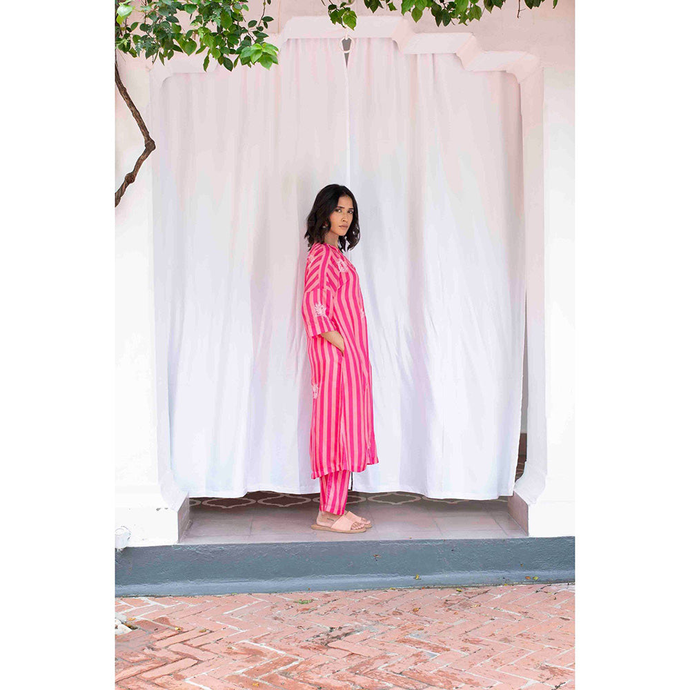 AYAKA Carly Pink Striper Trousers