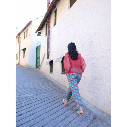 AYAKA Carly Teal Stripes Pant