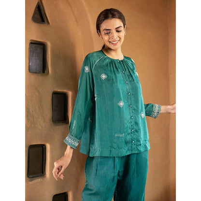 AYAKA Dale Green Front Open Top