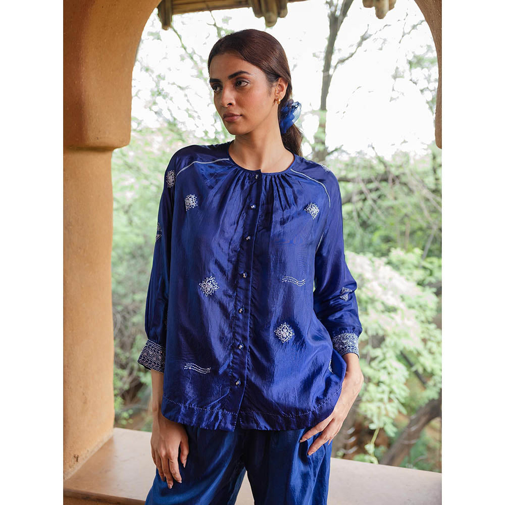 AYAKA Dale Blue Front Open Top