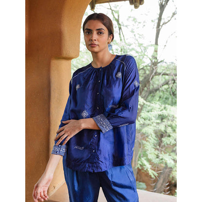 AYAKA Dale Blue Front Open Top