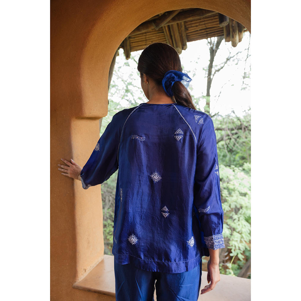 AYAKA Dale Blue Front Open Top