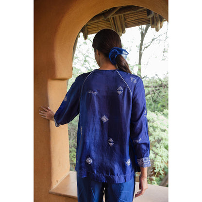 AYAKA Dale Blue Front Open Top