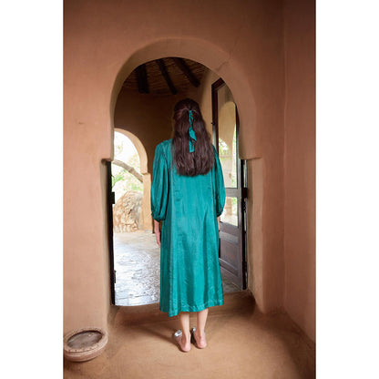 AYAKA Julian Green Embroidered Panel Dress (Set of 2)