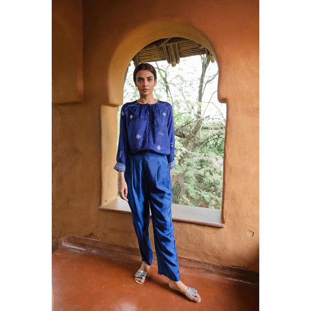 AYAKA Cole Blue Trousers