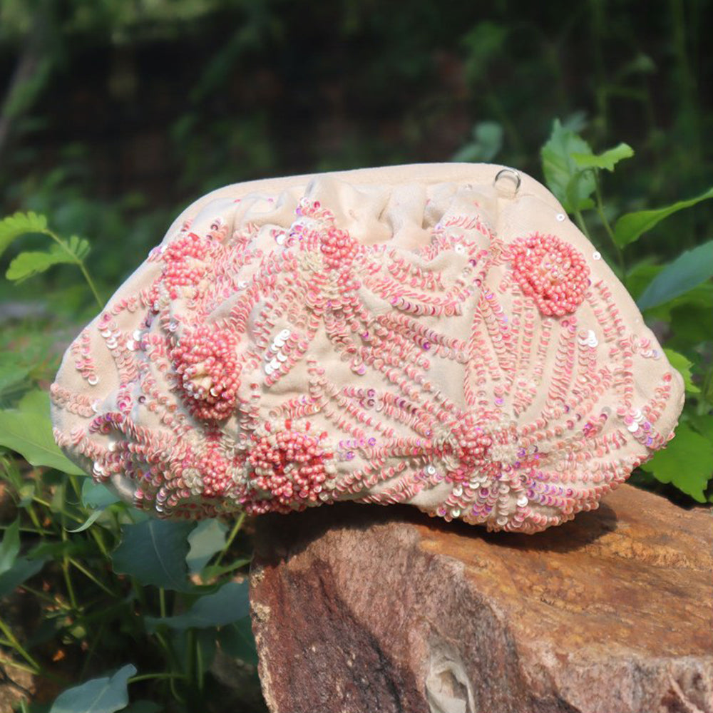 AYE VI Mallow Ruched Clutch