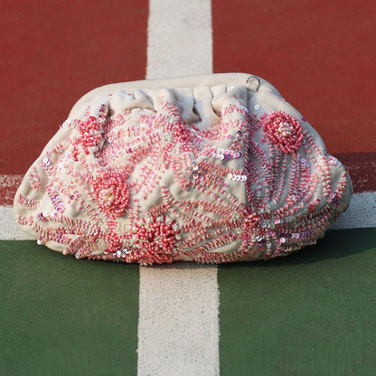 AYE VI Mallow Ruched Clutch