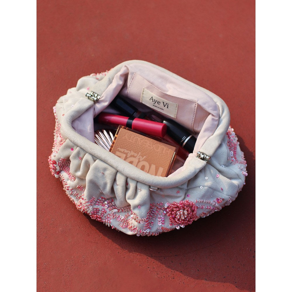 AYE VI Mallow Ruched Clutch
