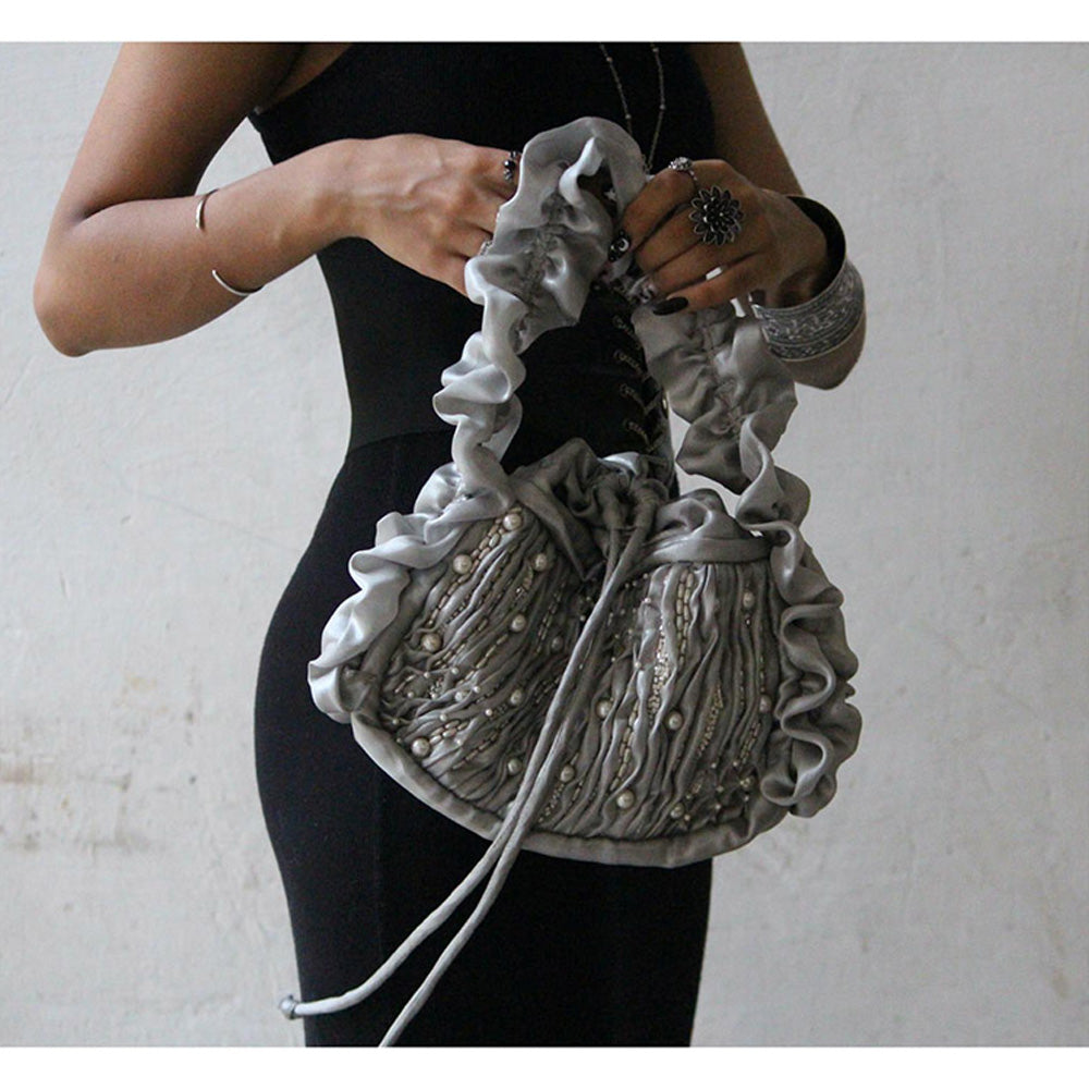 AYE VI Celestial Frost Sculpted Arm Bag