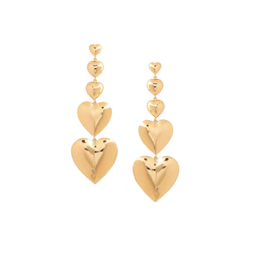 AZGA Dangling Hearts Earrings