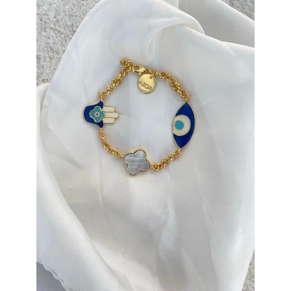AZGA Blue Nazar Charm Bracelet