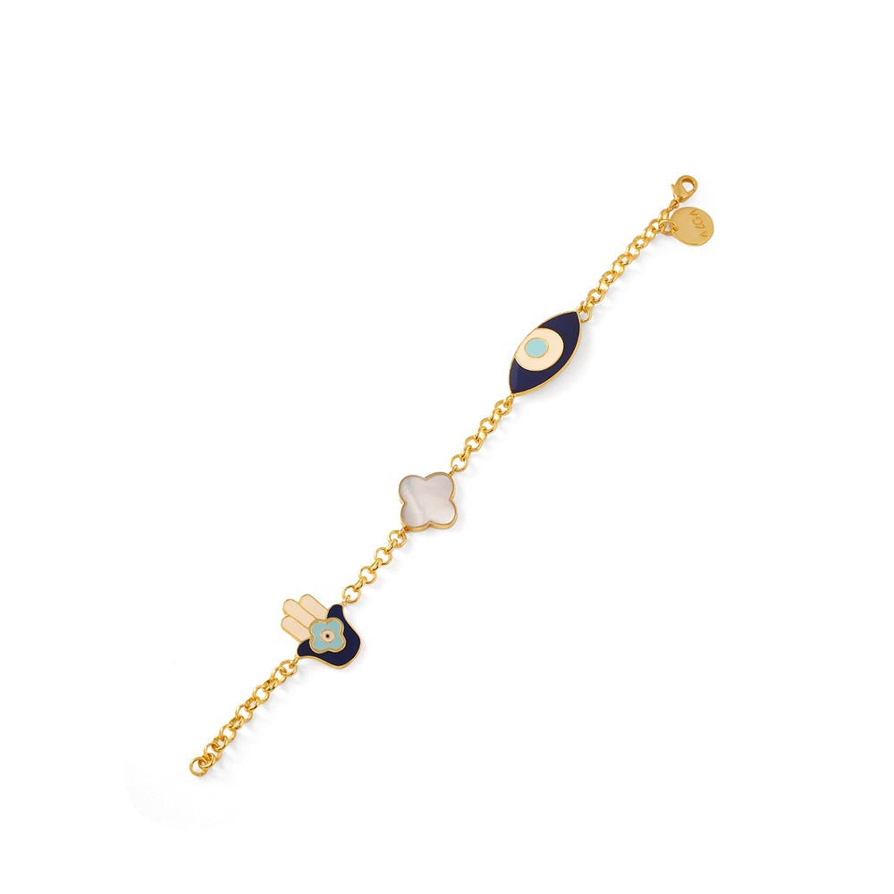 AZGA Blue Nazar Charm Bracelet