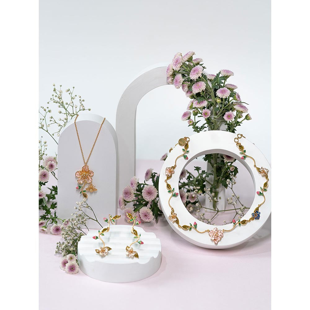 AZGA Multi-Colour Spring Necklace