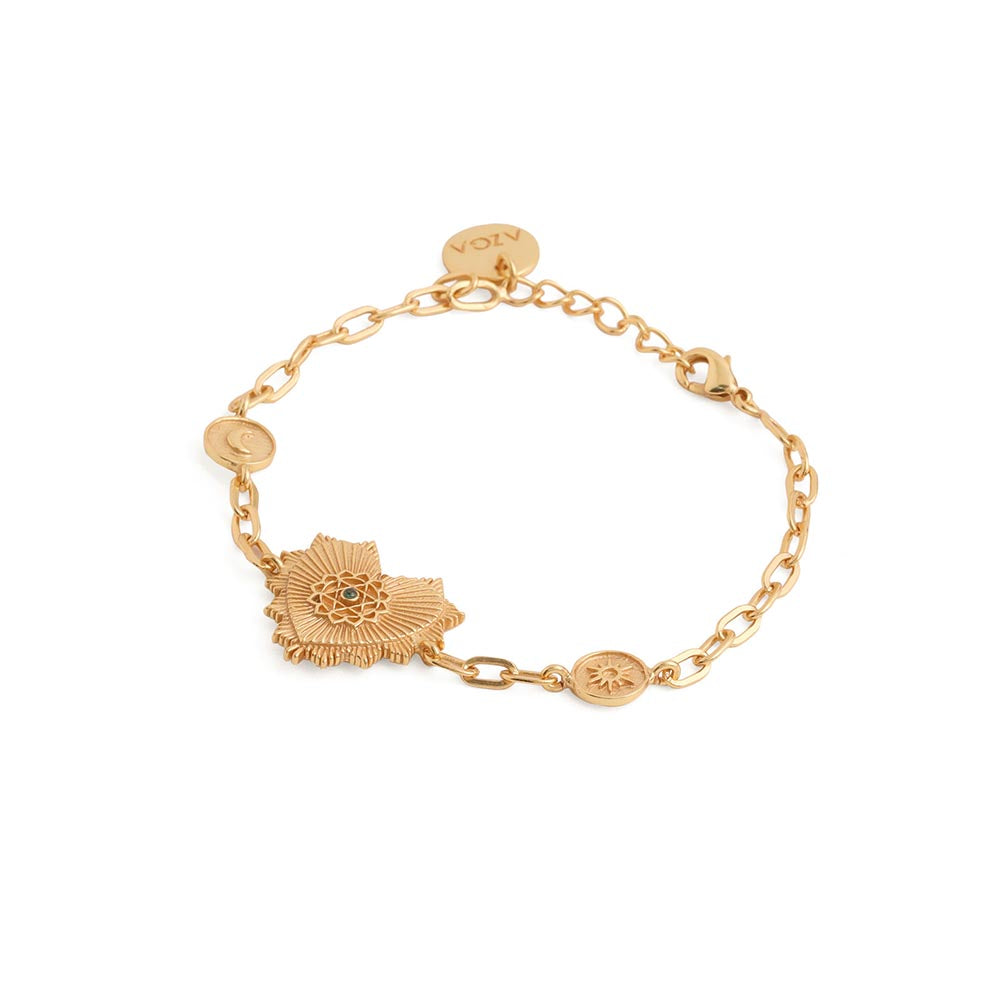 AZGA Heart Chakra Charm Bracelet