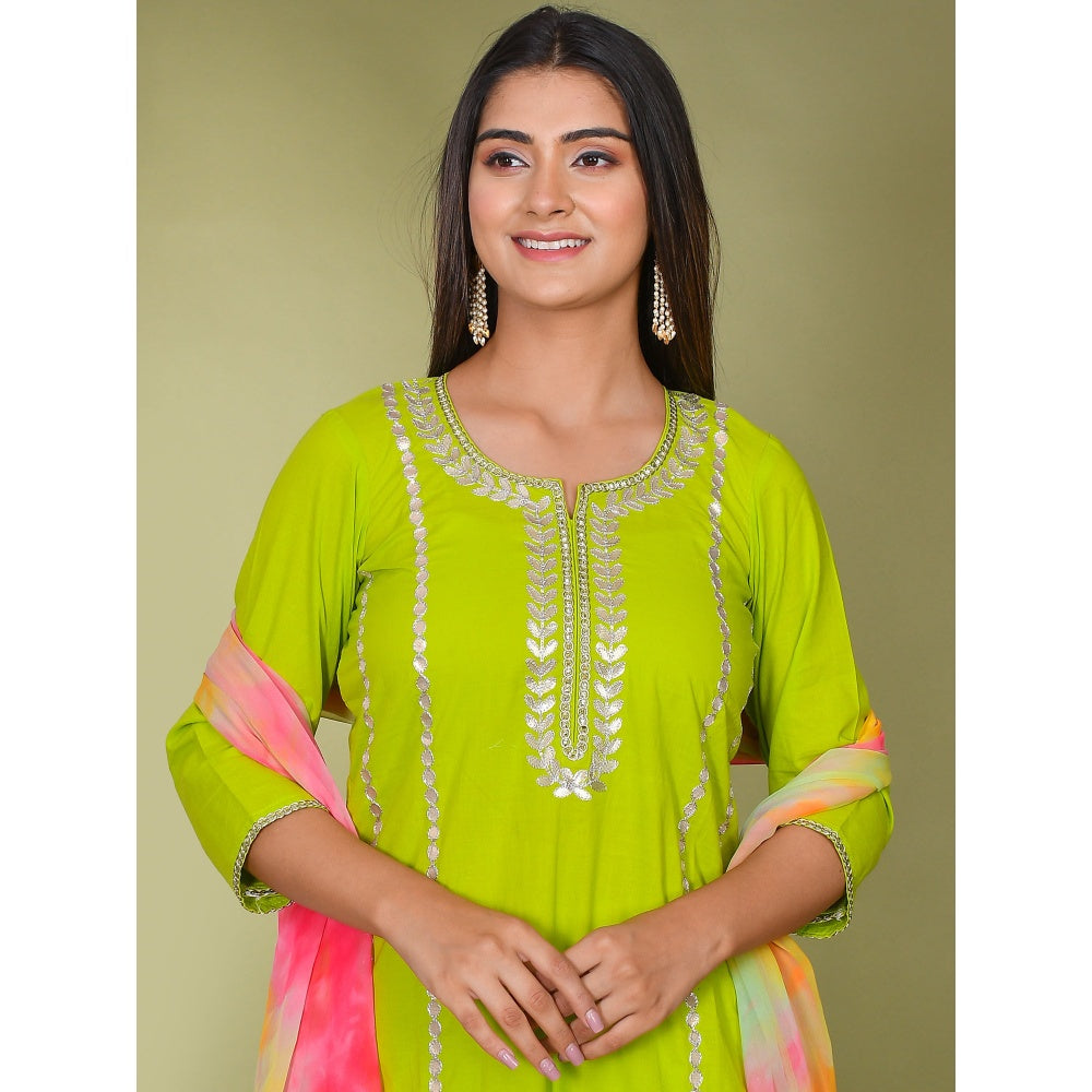 Bannhi by Priyanka Rathore Sirat Gota Patti Suit (Set of 3)