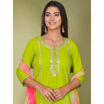 Bannhi by Priyanka Rathore Sirat Gota Patti Suit (Set of 3)