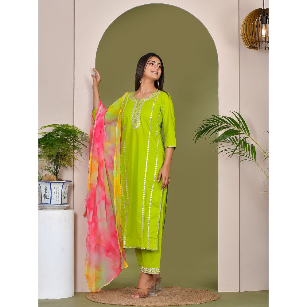 Bannhi by Priyanka Rathore Sirat Gota Patti Suit (Set of 3)