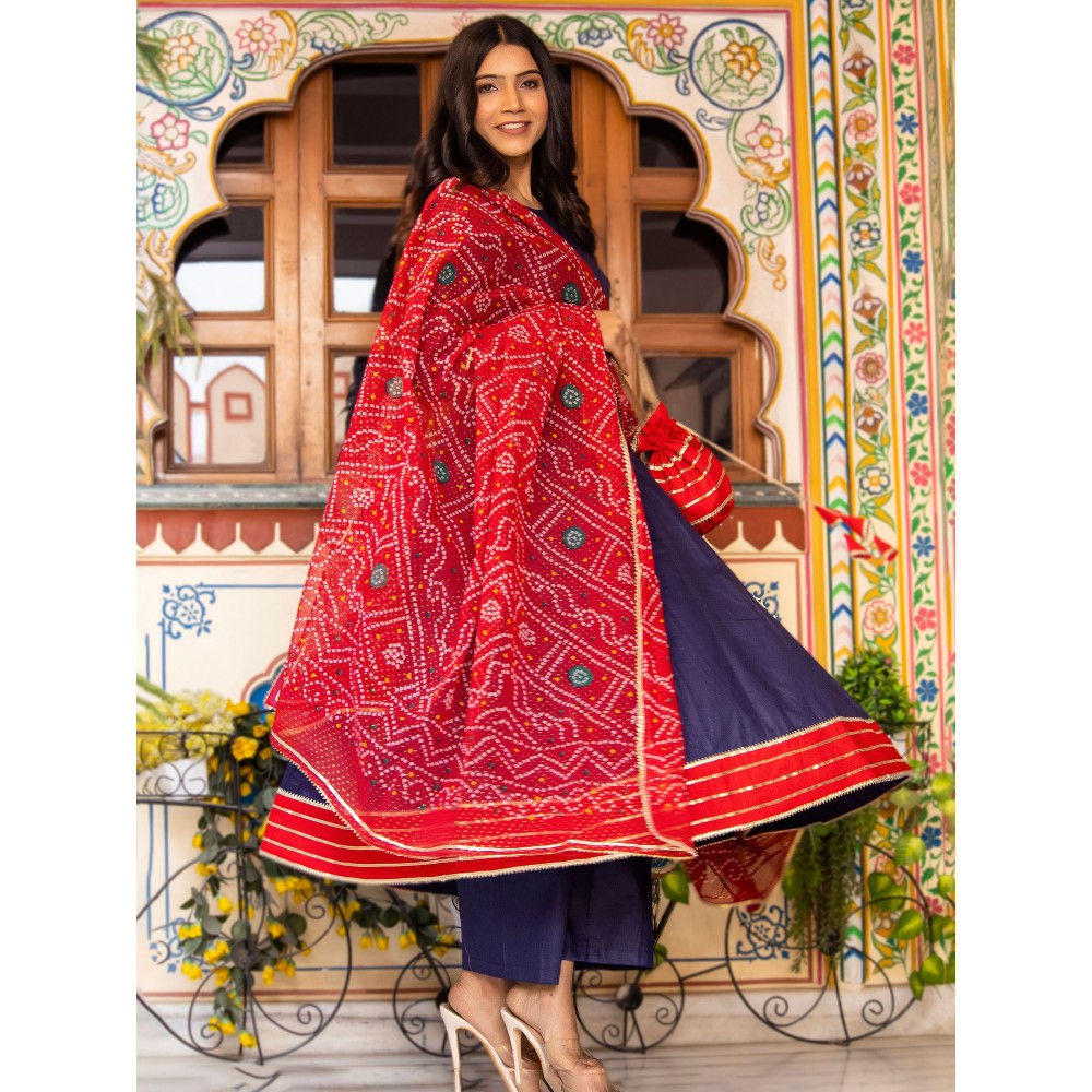 Bannhi by Priyanka Rathore Sada Bahar Anarkali Suit (Set of 4)