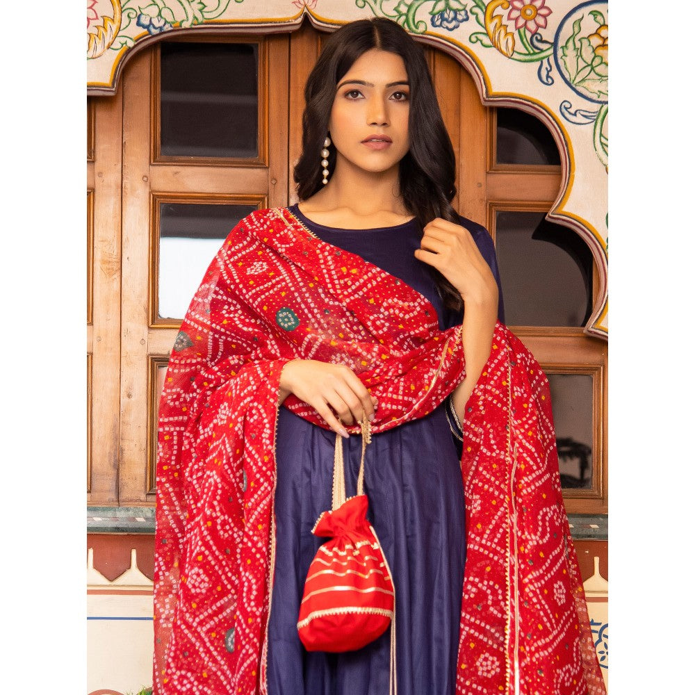 Bannhi by Priyanka Rathore Sada Bahar Anarkali Suit (Set of 4)