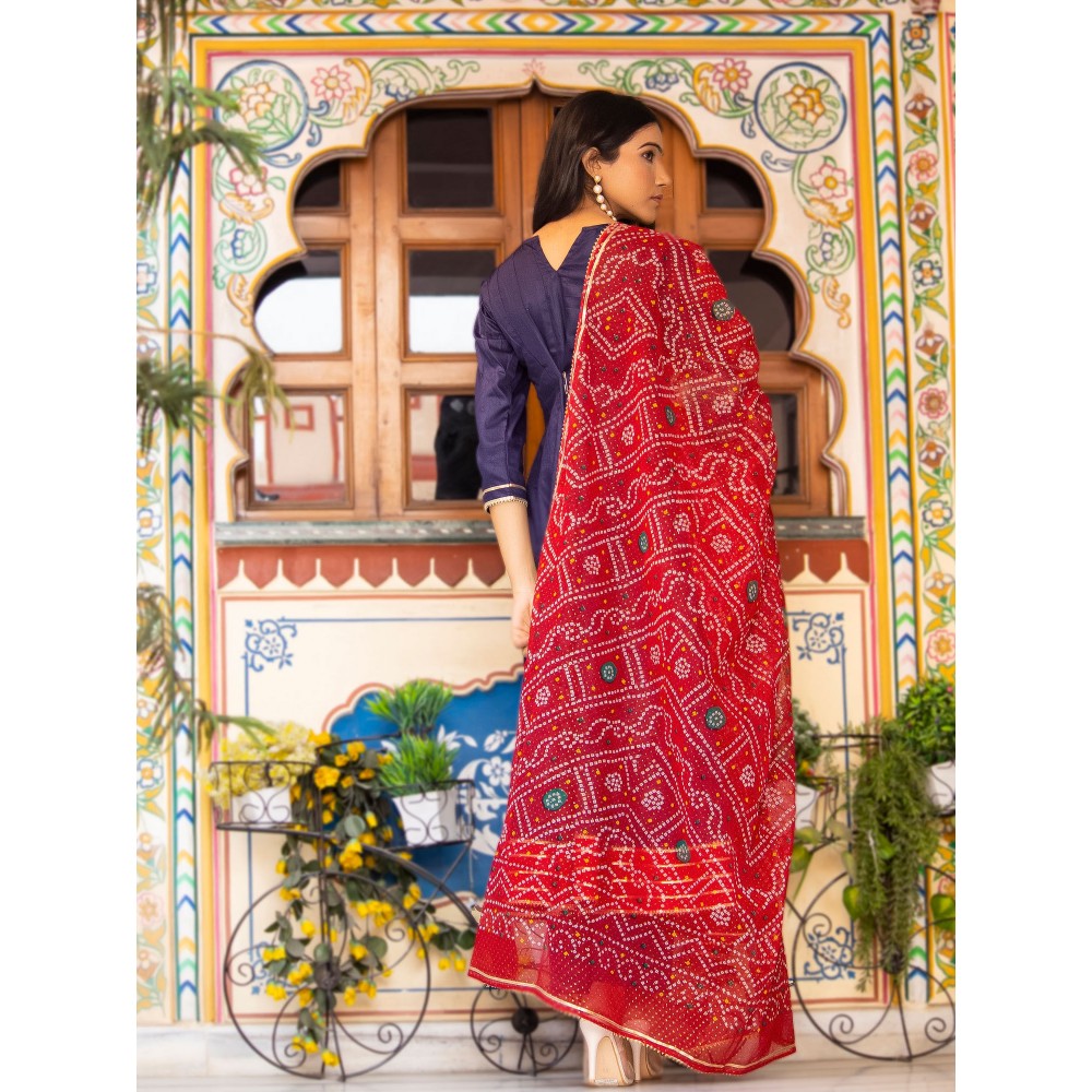 Bannhi by Priyanka Rathore Sada Bahar Anarkali Suit (Set of 4)