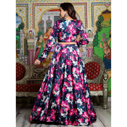 Bannhi by Priyanka Rathore Raat Rani Lehenga (Set of 3)