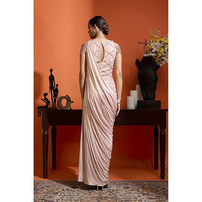 BABITA M Pink Drape Gown