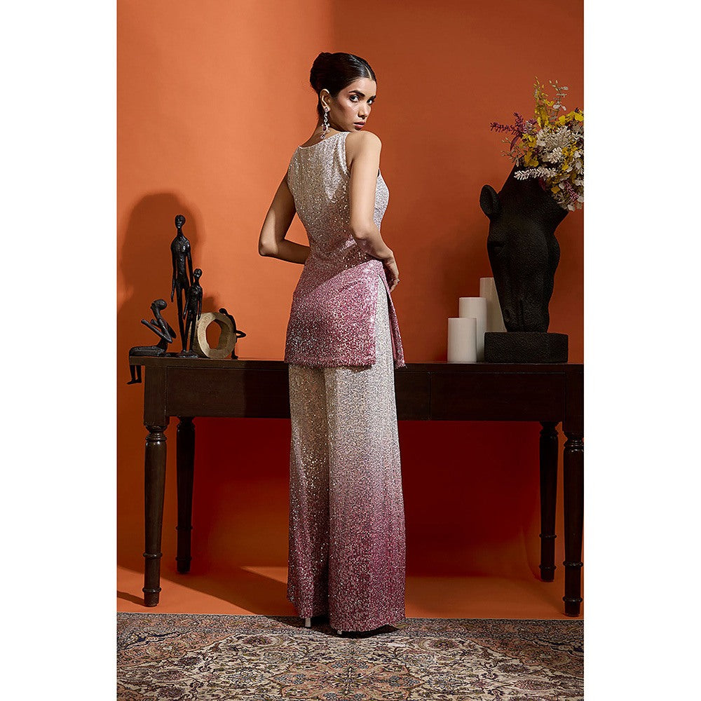 BABITA M Pink Ombre Co-Ord (Set of 2)