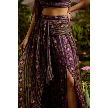 Baise Gaba Sharvari Skirt & Crop Top (Set of 2)
