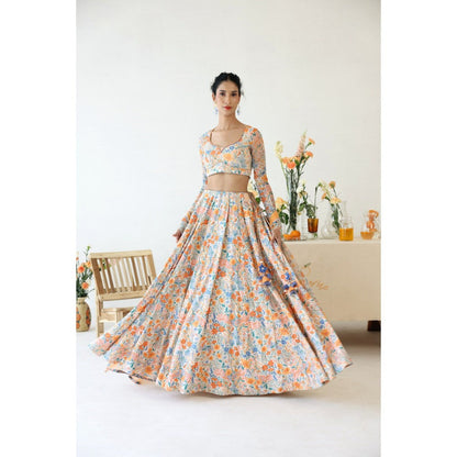 Baise Gaba Orchid Stitched Blouse