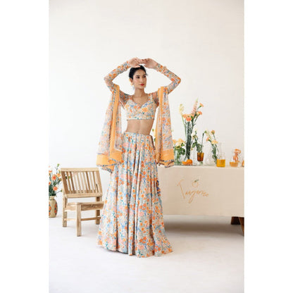 Baise Gaba Orchid Stitched Blouse