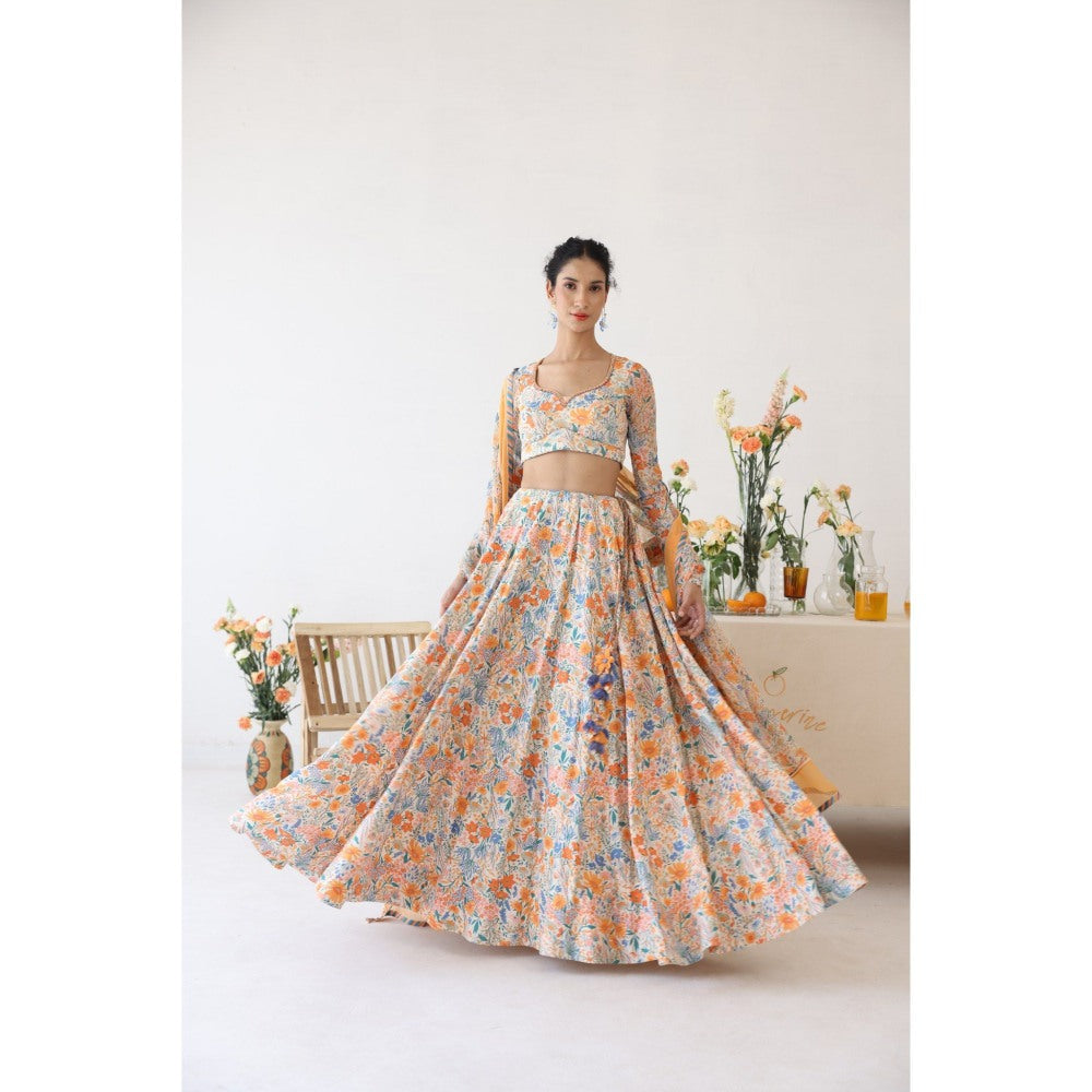 Baise Gaba Orchid Stitched Blouse