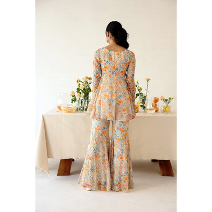 Baise Gaba Pansy Top and Sharara (Set of 2)