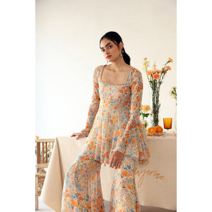 Baise Gaba Pansy Top and Sharara (Set of 2)