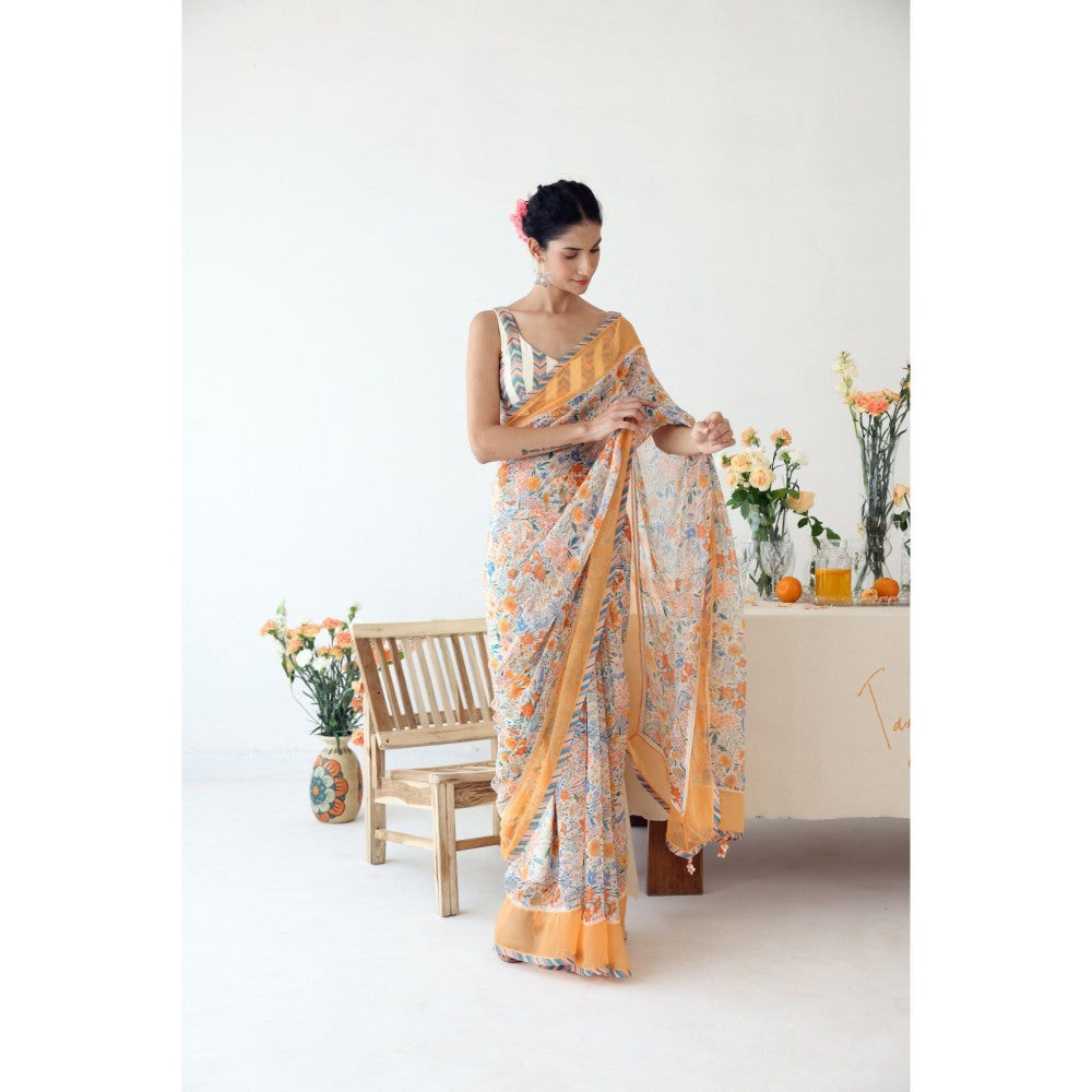 Baise Gaba Reveree Saree with Stitched Blouse