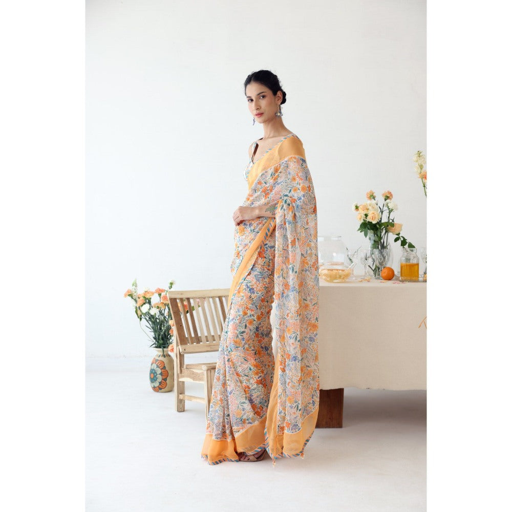 Baise Gaba Reveree Saree with Stitched Blouse