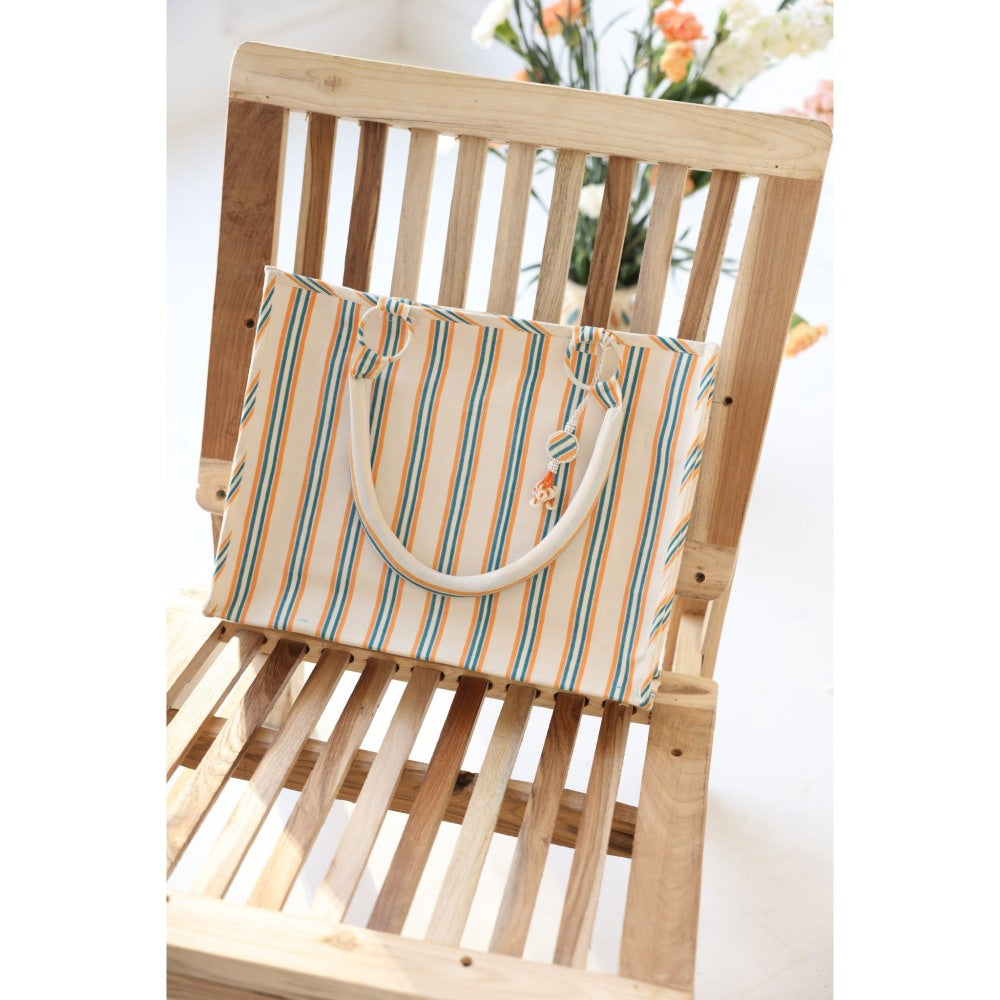 Baise Gaba Thistle Striped Tote Bag