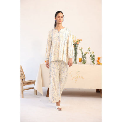 Baise Gaba Polka Dots Top and Pant (Set of 2)