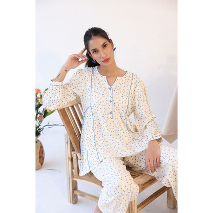 Baise Gaba Polka Dots Top and Pant (Set of 2)