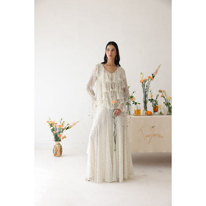 Baise Gaba Glitzy Inner and Top with Palazzo (Set of 3)
