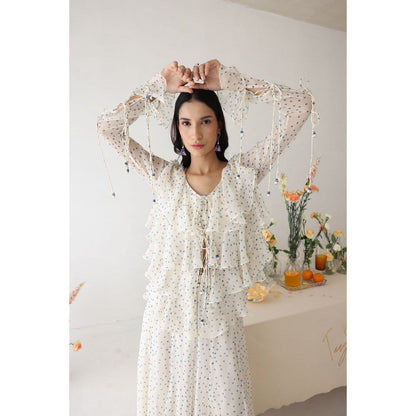 Baise Gaba Glitzy Inner and Top with Palazzo (Set of 3)