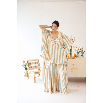 Baise Gaba Harmony Inner and Kaftan with Palazzo (Set of 3)