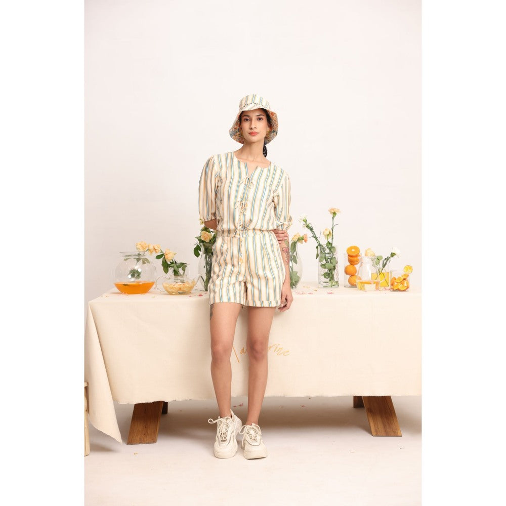 Baise Gaba Zaphyr Stripe Print Co-Ord (Set of 2)